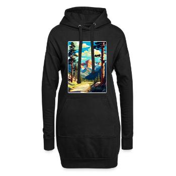 Rocky Mountain Nationalpark Colorado Travel Card - Hoodie-Kleid - Schwarz - Vorne
