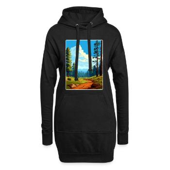 Sequoia Kings Canyon Nationalpark Reiseposter - Hoodie-Kleid - Schwarz - Vorne