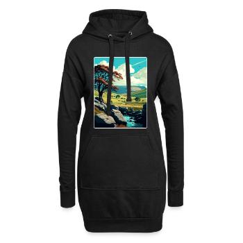 Affiche de voyage du parc national des Yorkshire Dales WPA - Sweat-shirt à capuche long Femme - noir - Devant