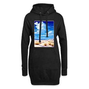 White Sands Nationalpark Reiseplakat Souvenir - Hoodie-Kleid - Schwarz - Vorne