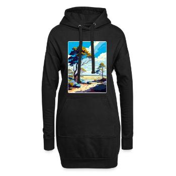 New Forest Nationalpark Reiseplakat Souvenir - Hoodie-Kleid - Schwarz - Vorne