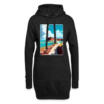 Trockener Tortugas Nationalpark Reiseposter Souvenir - Hoodie-Kleid - Schwarz - Vorne