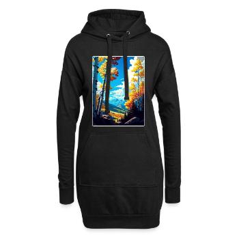 Aspen Ski Resort Colorado Reiseposter Souvenir - Hoodie-Kleid - Schwarz - Vorne