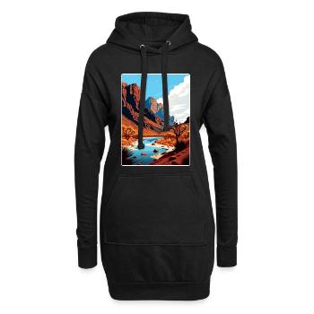 Big Bend Nationalpark Reiseposter Souvenir WPA - Hoodie-Kleid - Schwarz - Vorne