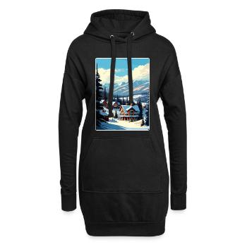 Breckenridge Ski Reise Poster Souvenir Farbe WPA - Hoodie-Kleid - Schwarz - Vorne