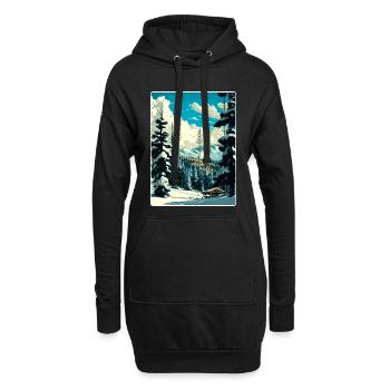 Breckenridge Ski Reise Poster Souvenir Farbe WPA - Hoodie-Kleid - Schwarz - Vorne