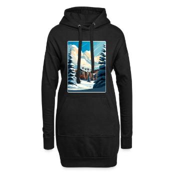 Beaver Creek Ski Reise Poster Souvenir Farbe WPA - Hoodie-Kleid - Schwarz - Vorne