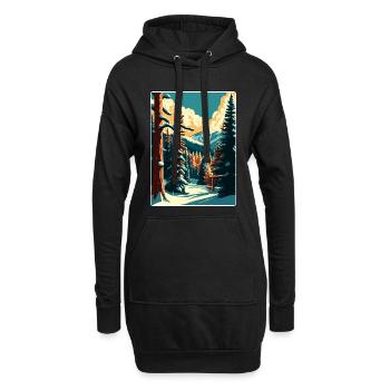 Beaver Creek Ski Reise Poster Souvenir Farbe WPA - Hoodie-Kleid - Schwarz - Vorne