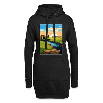 St Andrews Golf Course Schottland Andrew Travel Card - Hoodie-Kleid - Schwarz - Vorne