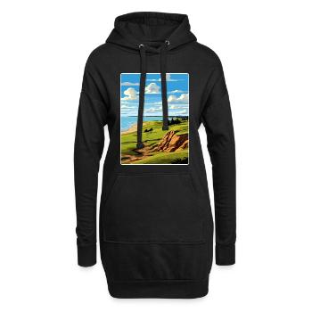 Whistling Straits Golfplatz Reiseposter - Hoodie-Kleid - Schwarz - Vorne