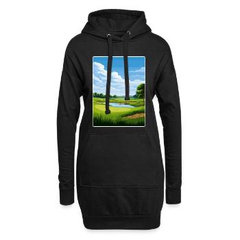 Carte d’affiche de voyage du Hazeltine National Golf Club - Sweat-shirt à capuche long Femme - noir - Devant