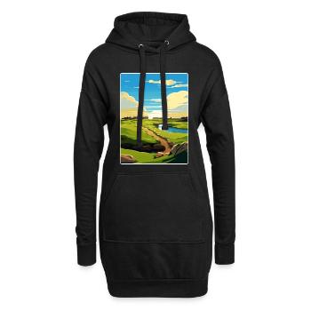 St Andrews Golf Course Schottland Andrew Travel Card - Hoodie-Kleid - Schwarz - Vorne