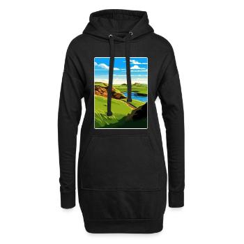St Andrews Golf Course Schottland Andrew Travel Card - Hoodie-Kleid - Schwarz - Vorne