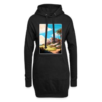Riviera Country Club Golf Voyage Poster Souvenir - Sweat-shirt à capuche long Femme - noir - Devant