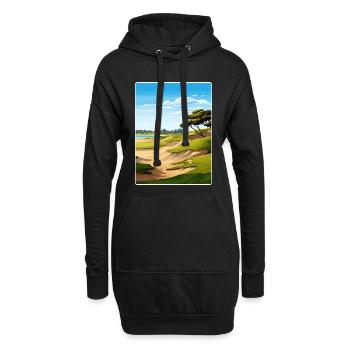 Affiche de voyage du parcours de golf Torrey Pines - Sweat-shirt à capuche long Femme - noir - Devant