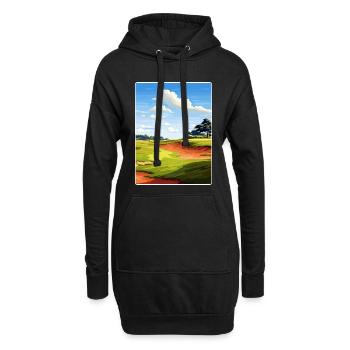 Affiche de voyage du Bethpage Black Golf Club Souvenir - Sweat-shirt à capuche long Femme - noir - Devant