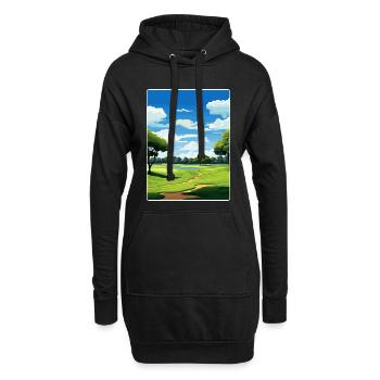Medinah Golf Course Club Affiche de voyage souvenir - Sweat-shirt à capuche long Femme - noir - Devant
