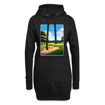 Pine Valley Golf Club Affiche de voyage Souvenir WPA - Sweat-shirt à capuche long Femme - noir - Devant