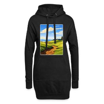 Affiche de voyage du club de golf de Chambers Bay Souvenir WPA - Sweat-shirt à capuche long Femme - noir - Devant