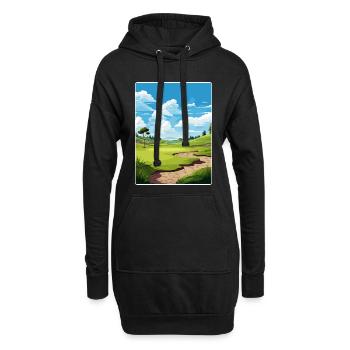 Winged Foot Golf Club Affiche de voyage Souvenir WPA - Sweat-shirt à capuche long Femme - noir - Devant