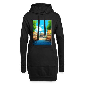 Rom Italien Reise Poster Souvenir Postkarte Farbe - Hoodie-Kleid - Schwarz - Vorne