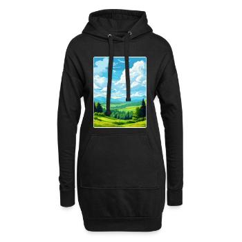 Haut-Palatinat Allemagne Affiche de voyage souvenir - Sweat-shirt à capuche long Femme - noir - Devant