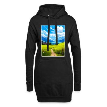 La Savoie Frankreich Reise Poster Souvenir Farbe WPA - Hoodie-Kleid - Schwarz - Vorne