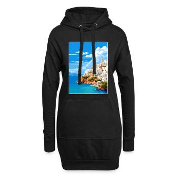Kythira Griechenland Reise Poster Souvenir Malerei WPA - Hoodie-Kleid - Schwarz - Vorne