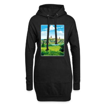 Avignon Frankreich Reise Poster Souvenir Malerei WPA - Hoodie-Kleid - Schwarz - Vorne