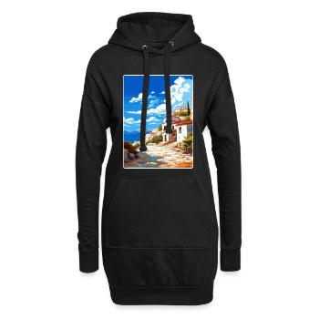 Mani Halbinsel Griechenland Reiseposter Souvenir WPA - Hoodie-Kleid - Schwarz - Vorne