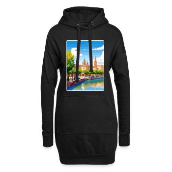 Toulouse Frankreich Reise Poster Souvenir Farbe WPA - Hoodie-Kleid - Schwarz - Vorne