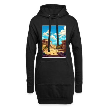 Knossos Palast Griechenland Reiseposter Souvenir WPA - Hoodie-Kleid - Schwarz - Vorne