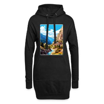 Samaria Schlucht Reise Poster Souvenir Malerei WPA - Hoodie-Kleid - Schwarz - Vorne