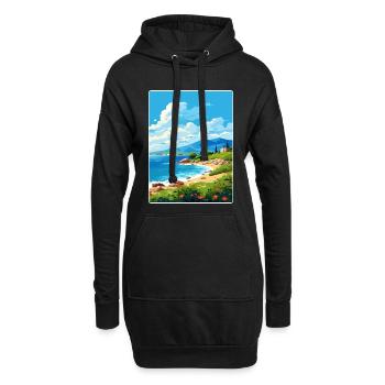 Mani Halbinsel Griechenland Reiseposter Souvenir WPA - Hoodie-Kleid - Schwarz - Vorne