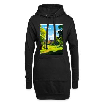 Ealing Angleterre Londres Affiche de voyage Souvenir WPA - Sweat-shirt à capuche long Femme - noir - Devant