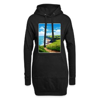 Crackington Haven Cornwall England Reiseposter - Hoodie-Kleid - Schwarz - Vorne