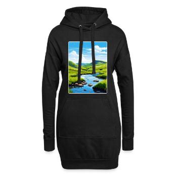 Peak District Vereinigtes Königreich Großbritannien Reiseplakat WPA - Hoodie-Kleid - Schwarz - Vorne