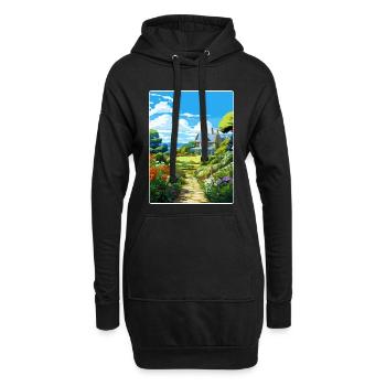 Glendurgan Gardens England Reise Poster Souvenir - Hoodie-Kleid - Schwarz - Vorne