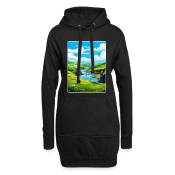 Boscastle Cornwall England Reiseposter Souvenir - Hoodie-Kleid - Schwarz - Vorne