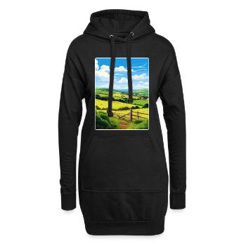 Kendijack Valley Cornwall England Reiseposter - Hoodie-Kleid - Schwarz - Vorne