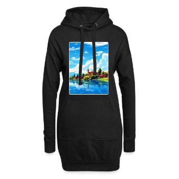 Lac de Constance, Allemagne, Affiche de voyage européen, WPA - Sweat-shirt à capuche long Femme - noir - Devant