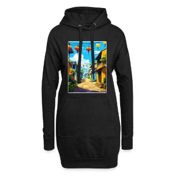 Hoi An Vietnam Reise Poster Souvenir Malerei WPA - Hoodie-Kleid - Schwarz - Vorne
