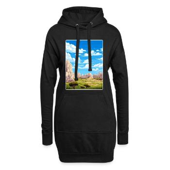 Carlsbad Caverns Californie Affiche de voyage souvenir - Sweat-shirt à capuche long Femme - noir - Devant