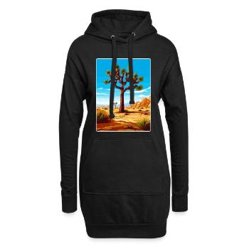 Joshua Tree Nationalpark Kalifornien Reiseposter - Hoodie-Kleid - Schwarz - Vorne