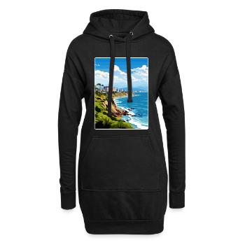Lima Peru Reise Poster Souvenir Postkarte Malerei - Hoodie-Kleid - Schwarz - Vorne