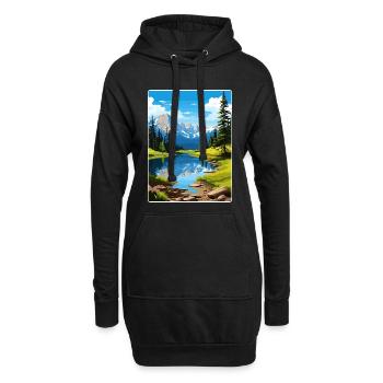 Rocky Mountain Nationalpark Colorado Travel Card - Hoodie-Kleid - Schwarz - Vorne