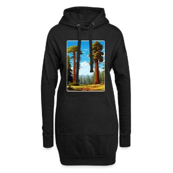 Sequoia Nationalpark Kalifornien Reiseposter WPA - Hoodie-Kleid - Schwarz - Vorne