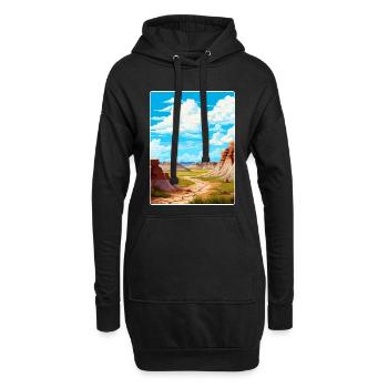Badlands Nationalpark Reise Poster Souvenir WPA - Hoodie-Kleid - Schwarz - Vorne
