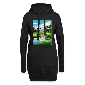 Augusta Golf Course Vintage Voyage Poster Souvenir - Sweat-shirt à capuche long Femme - noir - Devant