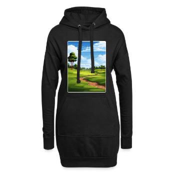 Tpc Boston Golf Club Affiche de voyage Souvenir WPA - Sweat-shirt à capuche long Femme - noir - Devant
